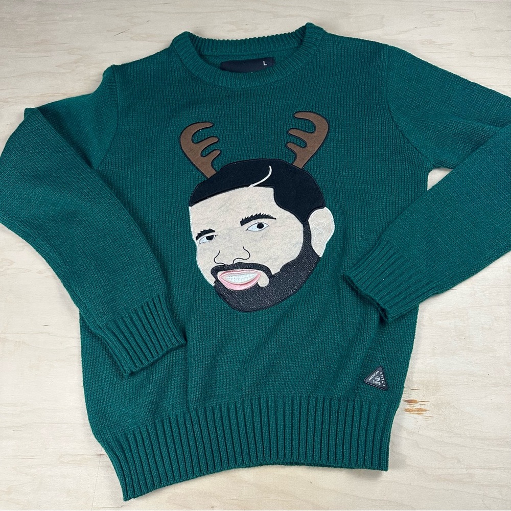 Drake funny Christmas sweater by American stitch